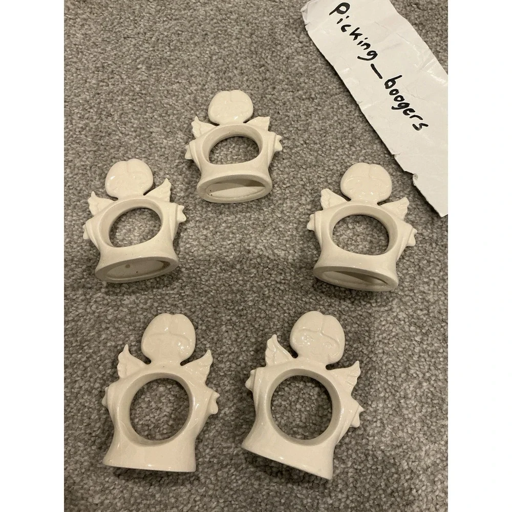 Set of 5 Ceramic Porcelain 3.5 